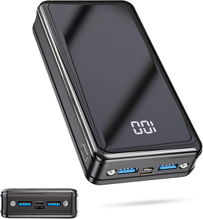 chollo Batería Externa Carga Rapida 24000mAh Power Bank USB C con PD 22.5W 3 Salida y 2 Entrada