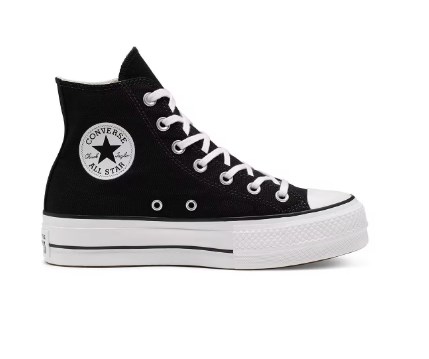 chollo Zapatillas Converse All Star Lift High Top Unisex Negro (Envío desde España)