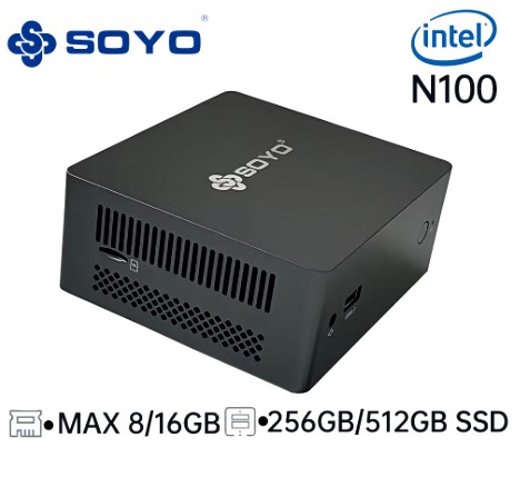 chollo Mini PC Soyo M2PLUS, 8/16GB de RAM, 256/512GBSSD, Intel Celeron N100, Windows 11 Pro