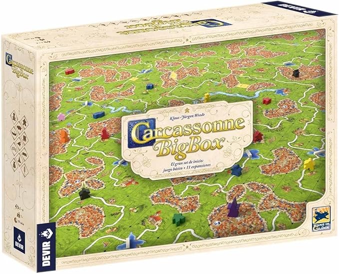 chollo Carcassonne Big Box - Juego de Mesa Completo + 11 Expansiones