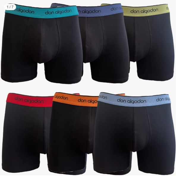 chollo Don Algodon Pack 6 Boxers Hombre Calidad y Suavidad Excepcionales