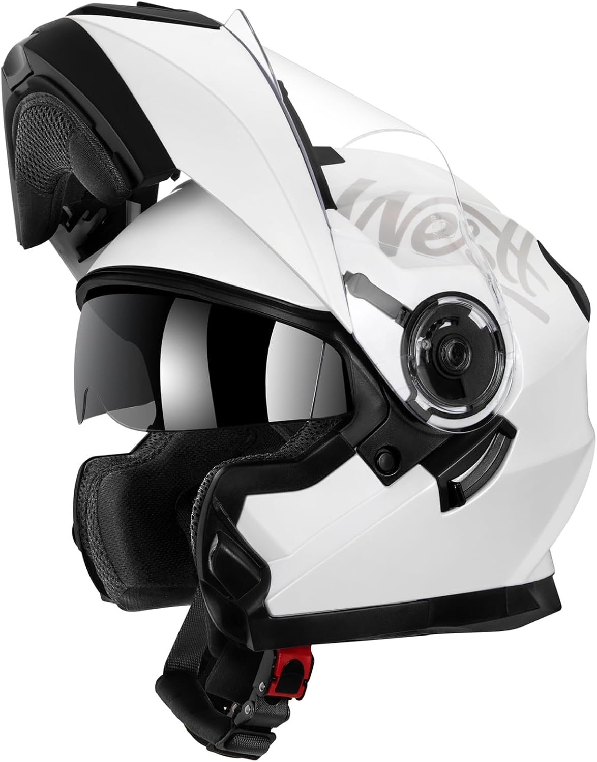 chollo Westt Casco Moto Modular - ECE 22.06 Casco Moto Integral Abatible (Disponible en 4 Tamaños y 3 Colores)