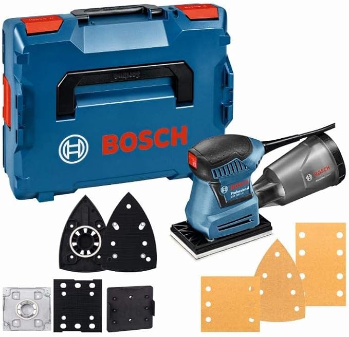 chollo Lijadora orbital Bosch Professional GSS 160 MULTI (180W, 3 platos 140, 160 y Delta, en L-BOXX)