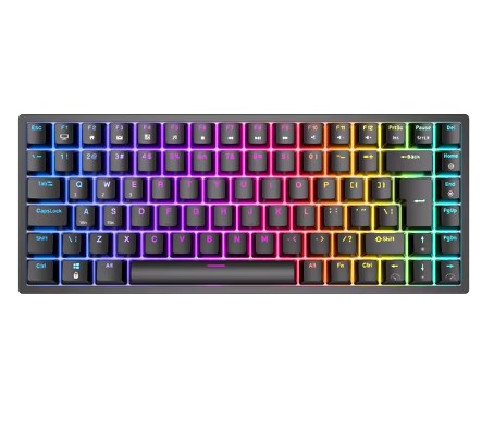 chollo RK ROYAL KLUDGE RK84 Teclado mecánico para juegos, Bluetooth inalámbrico, 75 %, 2,4 GHz, RGB