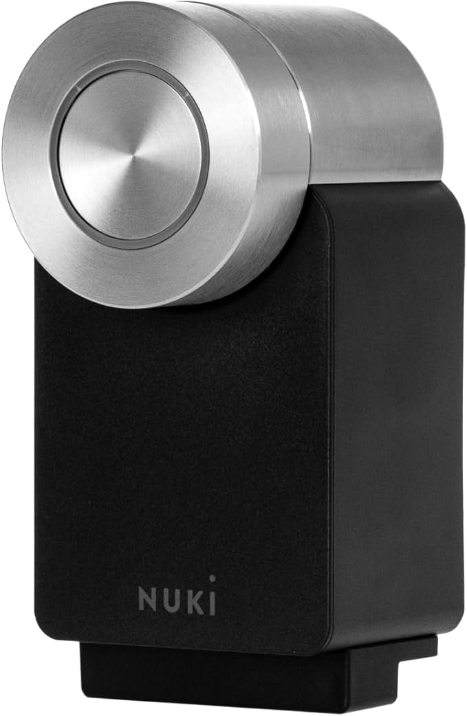 chollo Nuki Smart Lock Pro (4.ª generación), cerradura inteligente con WiFi y Matter para acceso remoto, cerradura electrónica convierte tu smartphone en una llave, con batería, negro