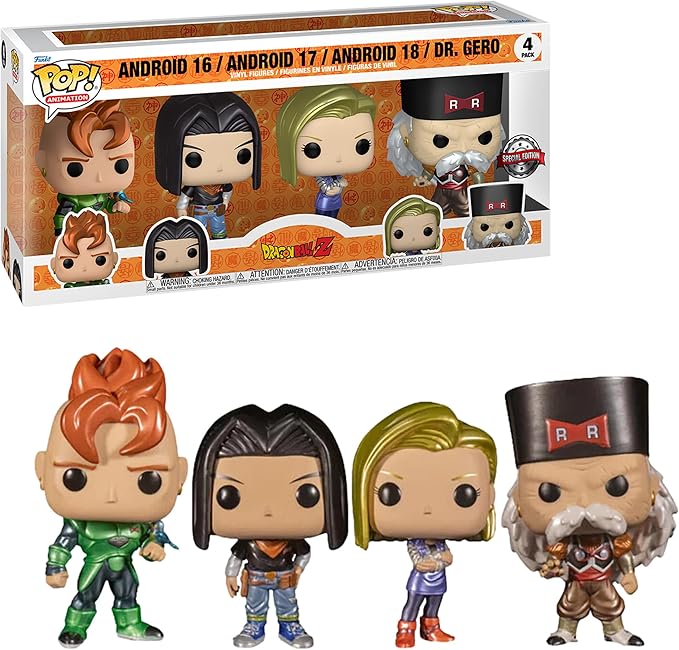 chollo Funko Pop! Animation: Dragon Ball Z - Pack 4 Figuras