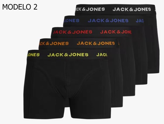 chollo Pack 5 Boxers Jack & Jones (Varias Tallas)