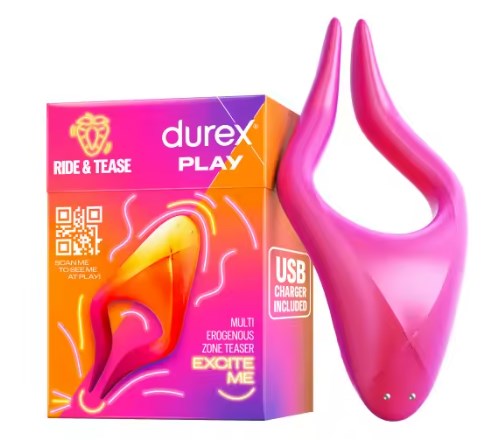 chollo Durex Vibrador Estimulador Multi Uso RIDE & TEASE, resistente al agua, 7 modos de vibración