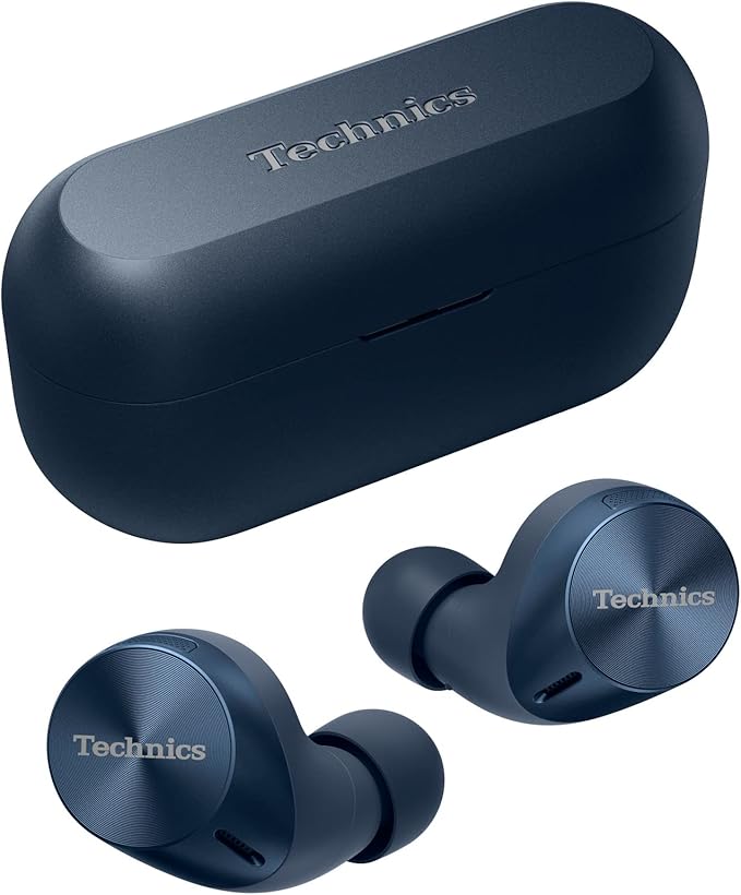 chollo Technics EAH-AZ60M2EA Auriculares Inalámbricos Cancelación De Ruido, Bluetooth Multipunto 3 Dispositivos, Cómodos Intraurales, Carga Inalambrica, Azul Medianoche