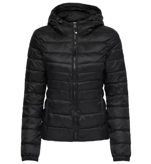 chollo Only Onltahoe - Chaqueta Acolchada con Capucha para Mujer - Negro