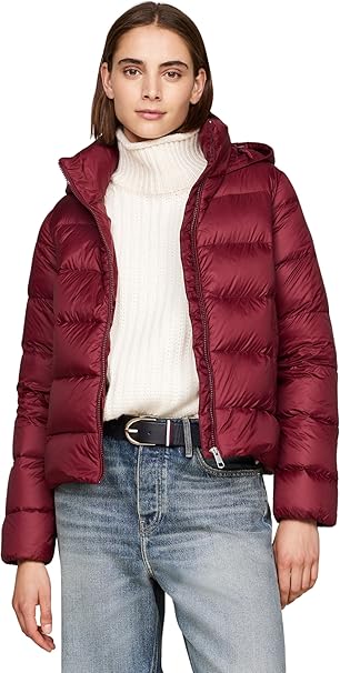 chollo Tommy Hilfiger Cazadora Acolchada Mujer Down Casual Jacket con Capucha