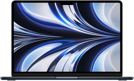 chollo Apple 2024 MacBook Air Ordenador Portátil con Chip M2: Pantalla Liquid Retina de 13,6 Pulgadas, 16GB de RAM, 256 GB de Almacenamiento SSD, Teclado retroiluminado, Color Medianoche