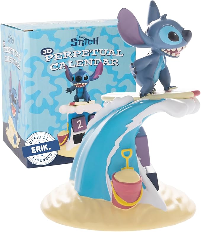 chollo Calendario perpetuo 3D Stitch Surfer